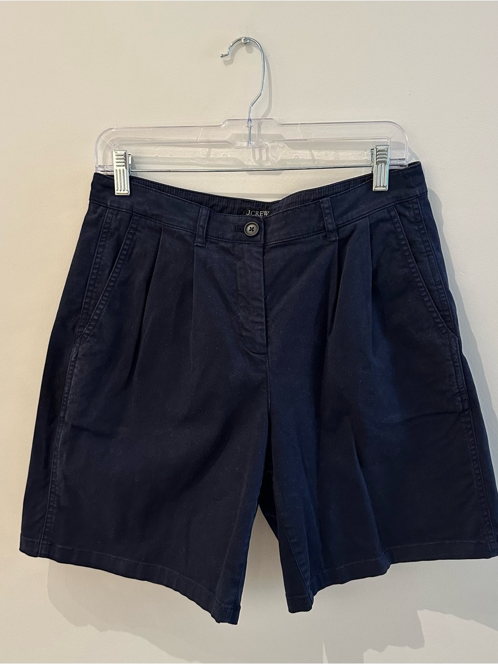 J. Crew 9” Pleated Heritage Chino Shorts - Navy